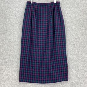 Vintage Weathervane Skirt Womens 12 Union Herringbone Lined Pleated Made USA